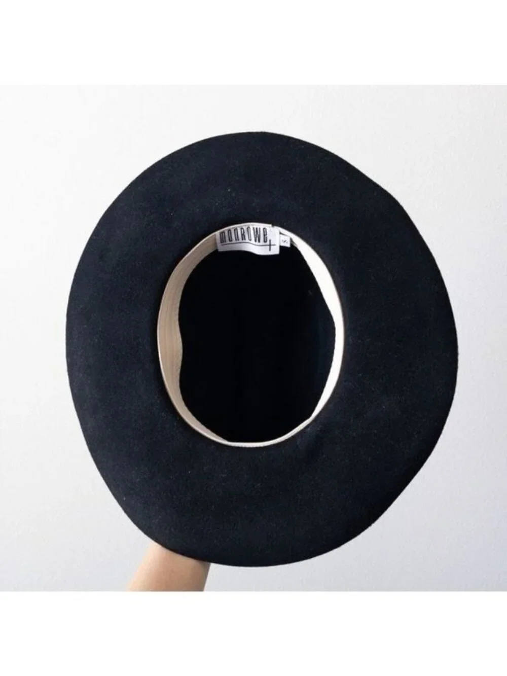 NEW Monrowe Wool Cowboy Hat S Black Western Felt Southwestern REVOLVE Exclusive